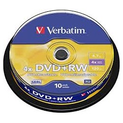 VERBATIM DVD+RW  SPINDLE 10...