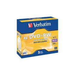 VERBATIM DVD+RW 4.7GB MATTE...